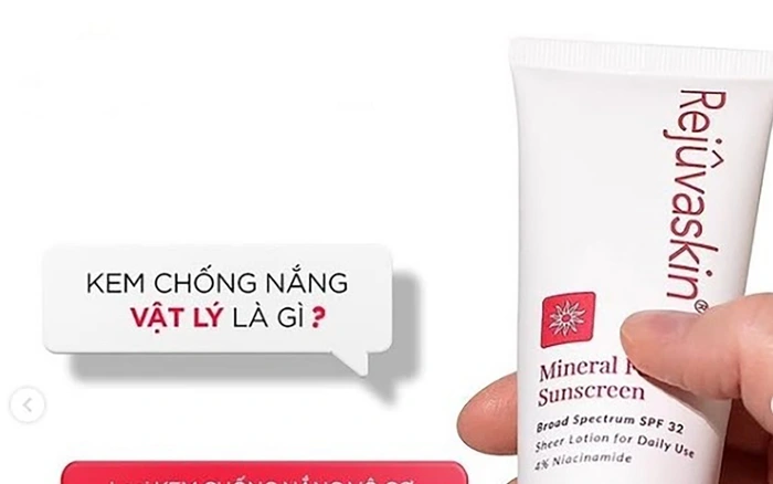 Cách hoạt động của kem chống nắng vật lý